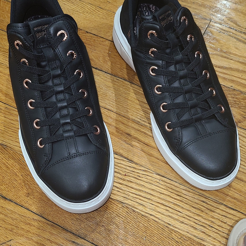 Black Sneakers with White Soles